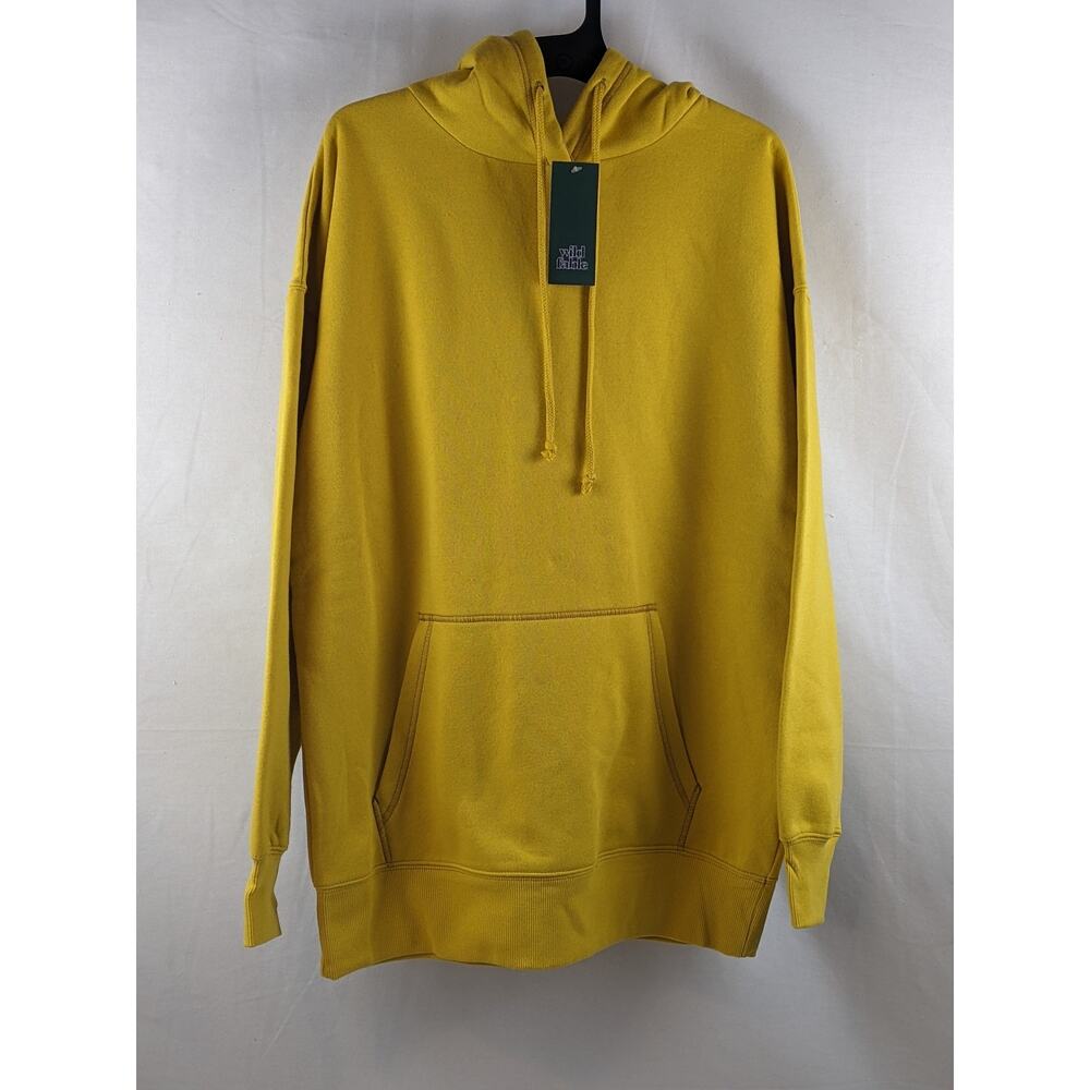 Oversized Hooded Sweatshirt Wild Fable Mustard Yellow S Kangaroo Pocket Hoodie